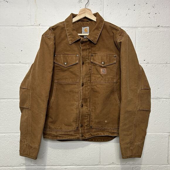 Carhartt Berwick Fleece-Lined Canvas Jacket “Brown”